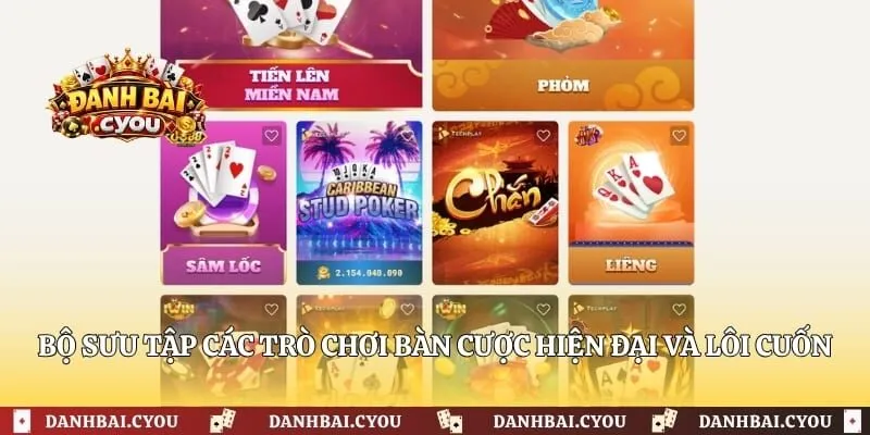 Bộ sưu tập các trò chơi bàn cược hiện đại và lôi cuốn