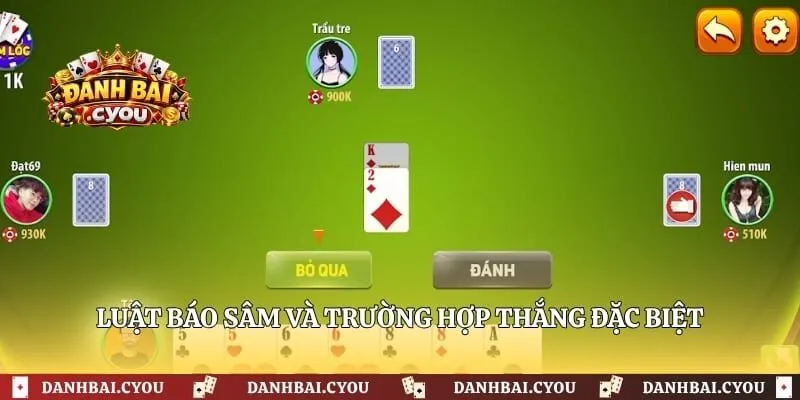 Luật báo sâm và trường hợp thắng đặc biệt