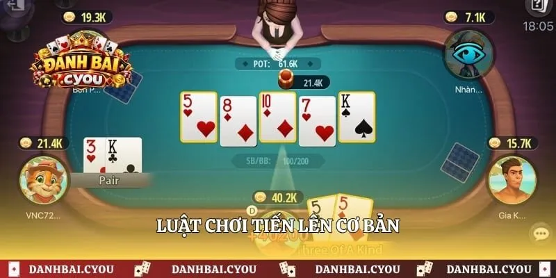 Luật chơi tiến lên cơ bản