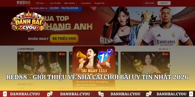 Red88 - Giới Thiệu Về Nhà Cái Chơi Bài Uy Tín Nhất 2026